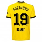 Günstige Fußballtrikots Borussia Dortmund Brandt 19 Heimtrikot 2023-24 Kurzarm